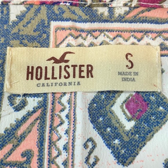 Hollister Boho Printed Cross Back Tank Top - Picture 6 of 9